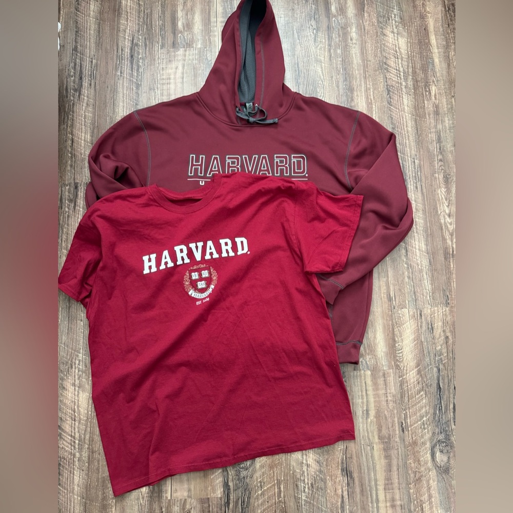 Harvard University Hoodie and Shirt Bundle